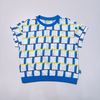 ABT48 - Áo thun cotton Mm 2 màu hoạ tiết vàng, xanh cho bé size 90-130