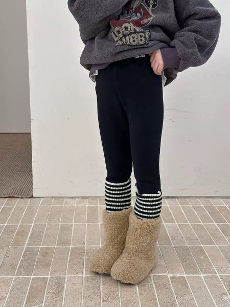 25H0611 - Quần legging lót nỉ AMBB nhiều màu cho bé size 110 - 170