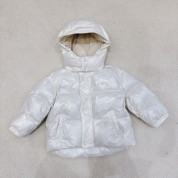 AKBT29 - Áo khoác phao lông vũ B&B 2 màu trắng/đen cho bé size 90-130