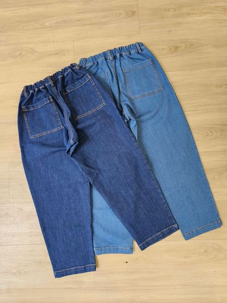 QBT16 - Quần jean dáng baggy BeeMon 2 màu xanh đậm / nhạt size 120 - 160