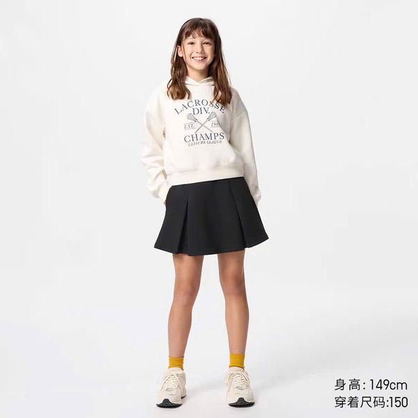 CVAY03 - Chân váy liền quần xếp ly vải thun Uni trơn 3 màu BG size 110-160