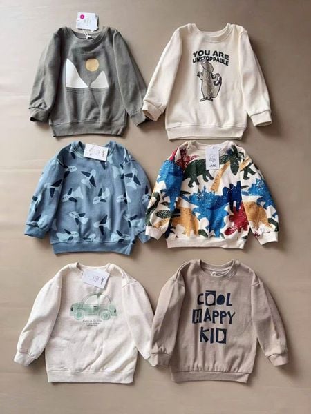 BBT08 - Bộ nỉ bông Castro dòng nhí nhiều mẫu Bé Trai size 6m - 4y