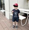 5144BHB - Bộ Beemo cổ tròn thêu gấu cho bé trai size 1-6y