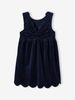 V00110 - Váy nhung dự tiệc bé gái 2 màu đỏ/navy size 2-14y