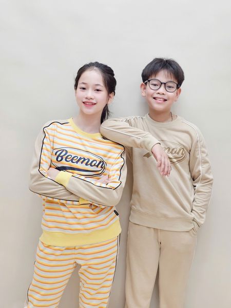 BM2511ST11 - Bộ quần áo cổ tròn Beemon cho bé size 120-160