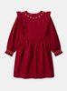 V00002 - Váy màu đỏ cổ thêu hoa size 3 - 11y