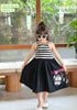 M4278 - Váy Mia Kids cotton Kuromi kẻ đen cổ yếm size 2-12y