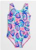 DB00025 - Bộ bơi liền loang xanh hồng hình dứa size 2 - 4y