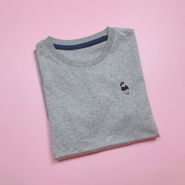 ABT64- Áo cotton thêu gấu trơn nhiều màu BTBG size 120-160