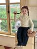 24Z007 - Áo len bé gái (áo chui đầu) dệt kim, chất liệu sợi nhân tạo, size 90-160, không thương hiệu, NSX Huzhou Zhili Kujun Clothing Co., Ltd