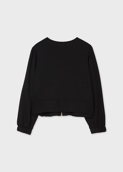 AK73 - Áo khoác chất umi dáng ngắn 2 màu đen/navy 8-18y