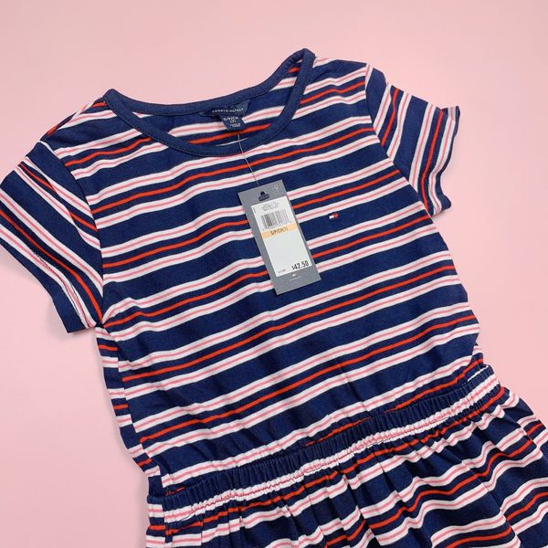 V00062 - Váy cotton kẻ ngang nhiều màu BG size 7-16y