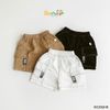 6028QHB - Quần short kaki Beemo kẹp dây trang trí cho bé size 1-6y