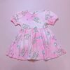 V00067 - Váy cotton dáng baby doll 2 màu xanh/hồng bé gái size 2-8y