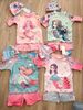 DB00040 - Bộ bơi 3ct kèm mũ hoạ tiết tiên cá nhiều màu cho bé gái size 90-140