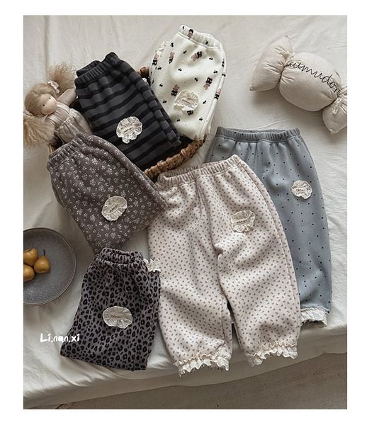 88302 - Quần nhung lót nỉ đại hàn Linanxi nhiều màu cho bé size 90-140