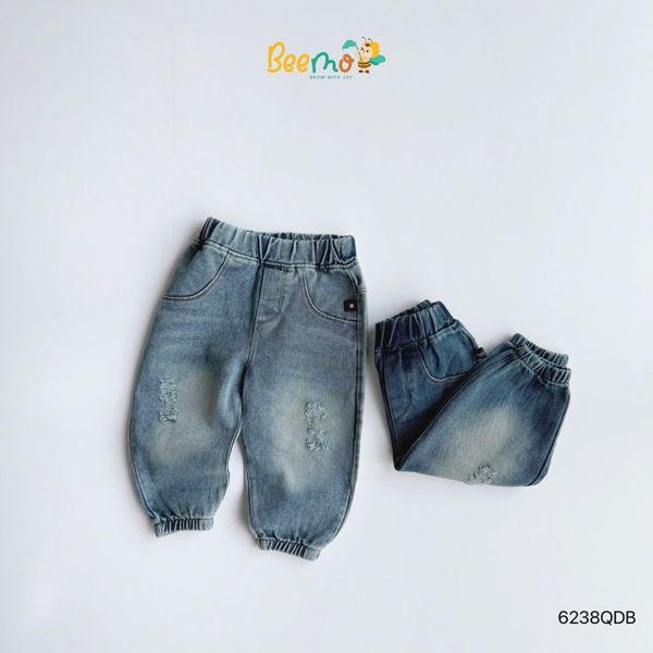 6238QDB - Quần jean rách Beemo 2 màu cho bé size 1-6y