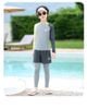 0052 - Bộ bơi YUKE dài tay, quần dài chống nắng bé trai size XL-5XL