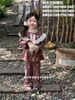 BBG10 - Bộ Pyjama vải thun GuoguoYinuo nhiều màu cho bé gái size 100-190