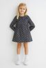 V00014 - Váy thun nhăn / thun tăm hoa nhí 3 màu size 24m - 8y