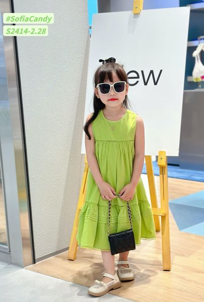 V00021 - Váy thô Sofia Candy sát nách đuôi cá 4 màu BG size 1 - 10y