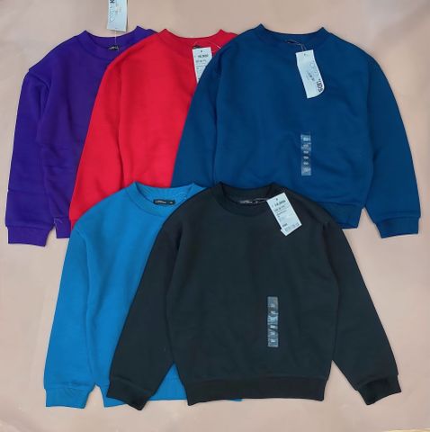 ABT101 - Áo nỉ bông trơn nhiều màu size 100 - 160