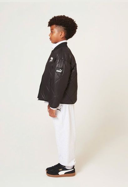 AKBT10 - Áo khoác phao bomber PM 2 màu đen/tím cho bé size 120-160