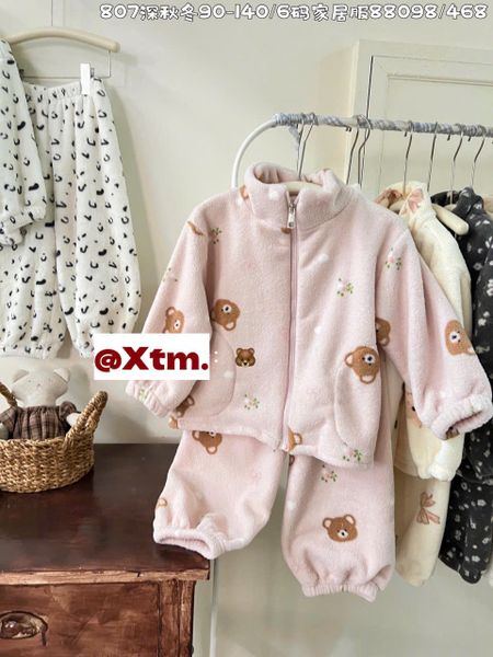 88098 - Bộ nỉ bông LNX siêu ấm nhiều màu cho bé size 90-140