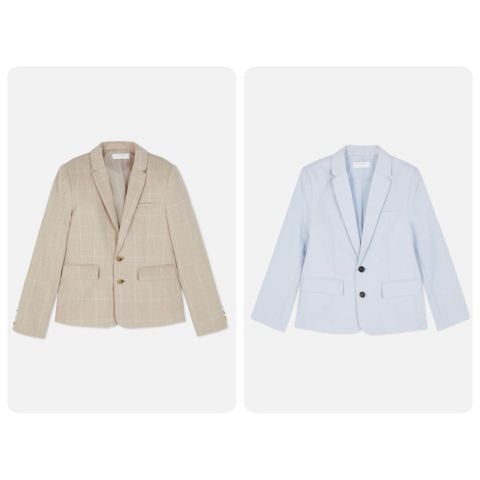 AKBT30 - Áo vest vải linen 2 màu be/xanh bé trai size 3-15y