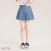 2512.2 - Chân váy jean xếp ly nút gỗ Nexxi size 3-14y