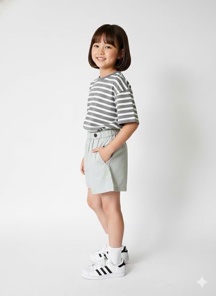 BM2601PT06 - Quần short kaki Beemon bé gái size 120-160