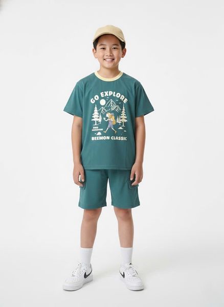 BM2602ST03 - Bộ quần áo trẻ em Beemon 3 màu cho bé size 120-160