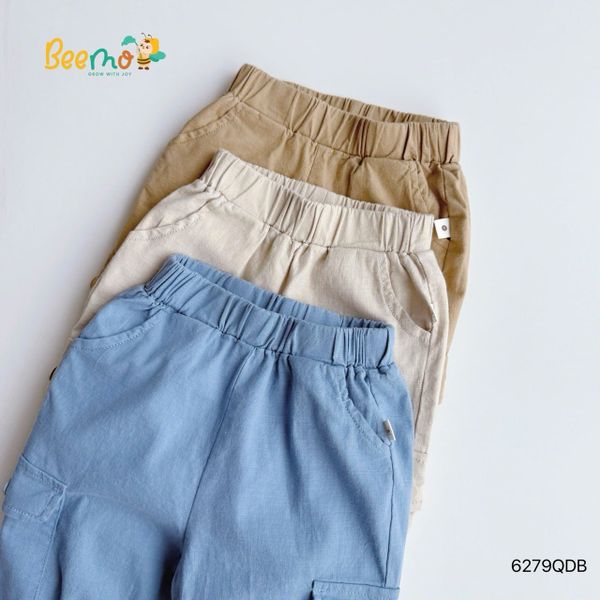 6279QDB - Quần Linen Năng Động Beemo Bé Trai 1 - 6y