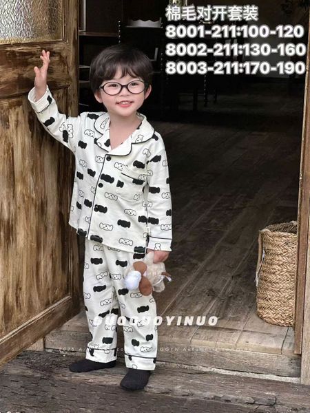 BBT10 - Bộ Pyjama vải thun GuoguoYinuo nhiều màu cho bé trai size 100-160