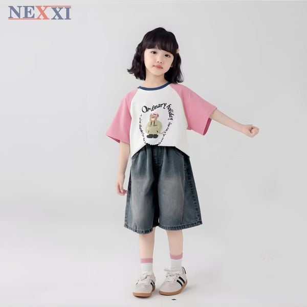 2604.2 - Quần jean lửng ngố Nexxi cào túi sau size 6 - 14y
