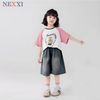 2604.2 - Quần jean lửng ngố Nexxi cào túi sau size 6 - 14y