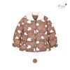 AKBT16 - Áo khoác phao màu nâu hình cừu cổ lông cho bé size 100-140