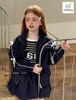 MLS 5673 - Bộ gió Melisa áo khoác navy nơ + chân váy liền quần size 2-12y