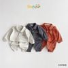 6197BDB - Bộ polo Beemo vải thun Be Happy trơn 3 màu bé trai size 1-7y