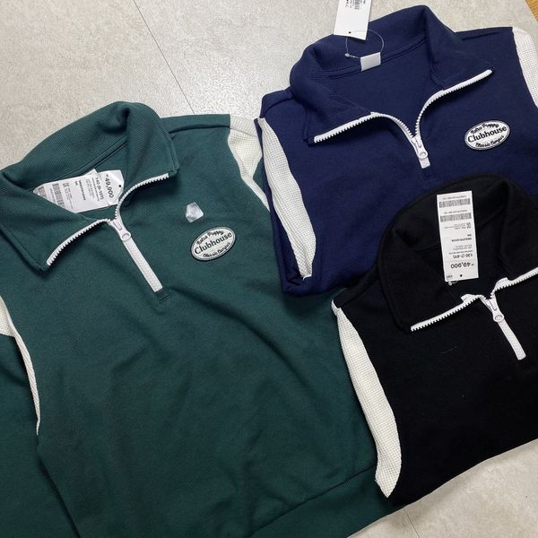 ABT15 - Áo nỉ kéo khóa cổ 3 màu Clubhouse size 120 - 170