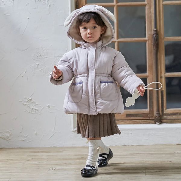 AK22 - Áo khoác phao Petitmain siêu nhẹ tai thỏ cho bé size 80-130