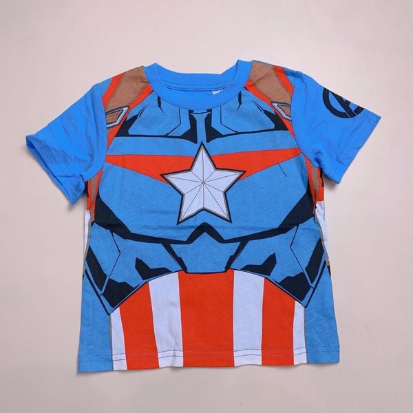 ABT74 -  Áo cotton marvel nhiều hình BT size 2-12y