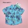 ABT53 - Áo sơ mi thô đũi, lanh Piping Hot hoa lá summer BT size 1-16y