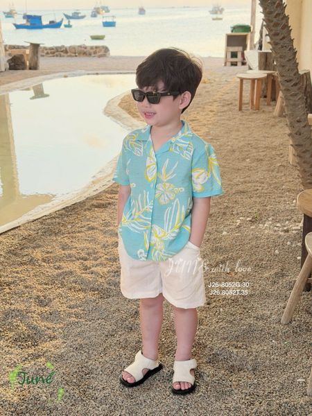 VJ 115 - Bộ đũi June 2 màu Bé Trai size 1 - 10y