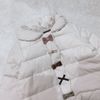 AK23 - Áo khoác phao Petitmain đính nơ siêu nhẹ 3 màu cho bé gái size 80-130
