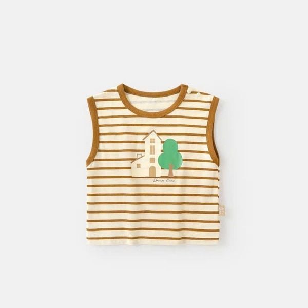 ABT82 - Áo ba lỗ cotton Cutepanda nhiều màu cho bé size 90-120