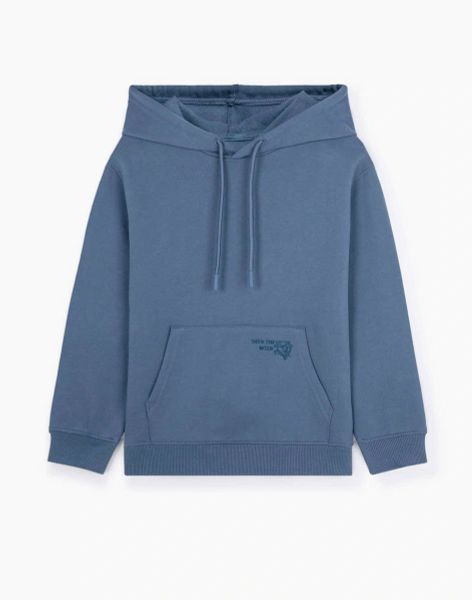 BBT06 - Bộ nỉ bông hoodie GGJJ 2 màu be/xanh bé trai size 2-8y