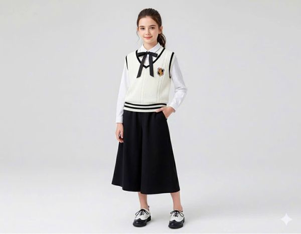 SH2512A01 - Áo gile len hàng không thương hiệu size 150-190