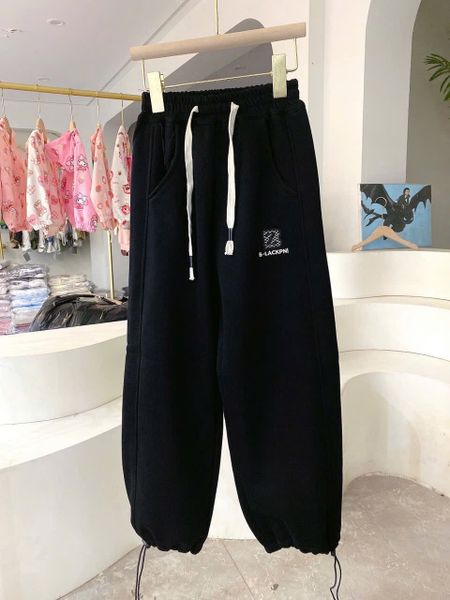 HaHYTZ - Quần nỉ lót nỉ đại hàn 2 màu ghi/đen cho bé size 110-150