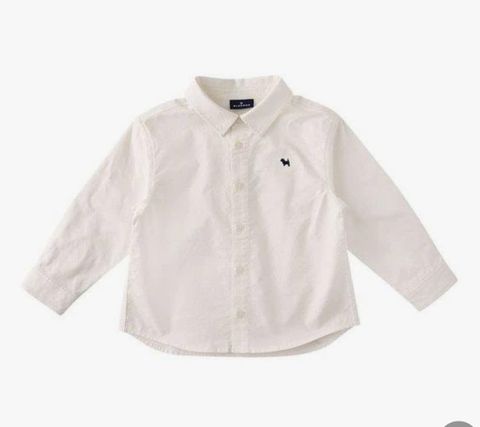 ABT01 - Áo sơ mi BD màu trắng bé trai size 100
